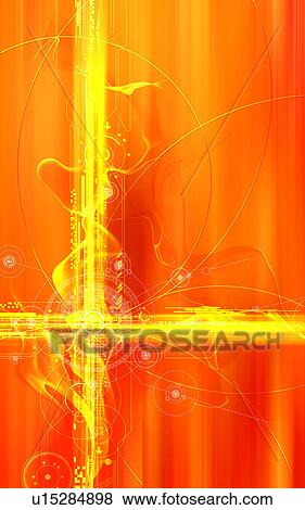 Yellow pattern on an orange background View Large Photo Image Stock Photo - Yellow pattern on an orange background. Fotosearch