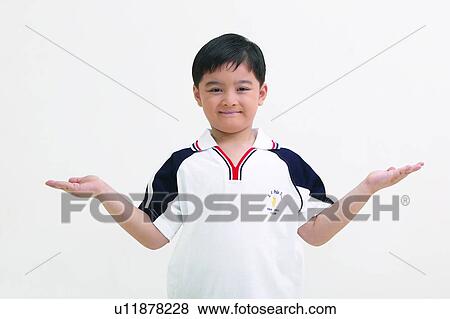 Casual Clothing, Arm Outstretched, Body Language, Black Hair, Asian Ethnicity, Child, 6-7 Years View Large Photo Image Stock Photo - Casual Clothing, Arm Outstretched, Body Language, Black Hair, Asian Ethnicity, Child, 6-7 Years. Fotosearch