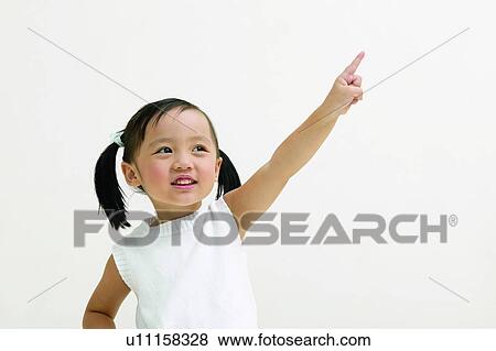 Stock Photo - One Person, One Girl Only, Child, Childhood, Innocence, Cute, Asian Ethnicity. Fotosearch