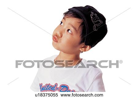 culture, playful, baseball cap, child, head and shoulders, indoor View Large Photo Image Stock Photography - culture, playful, baseball cap, child, head and shoulders, indoor. Fotosearch