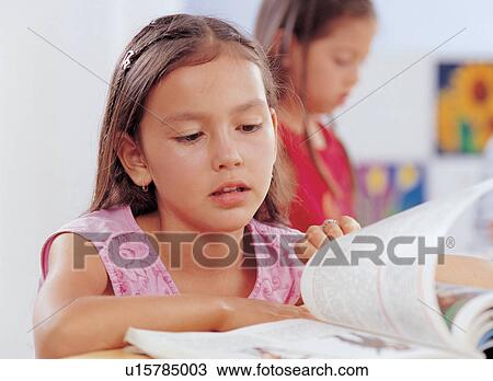 book, brown hair, casual View Large Photo Image Stock Image - book, brown hair, casual. Fotosearch