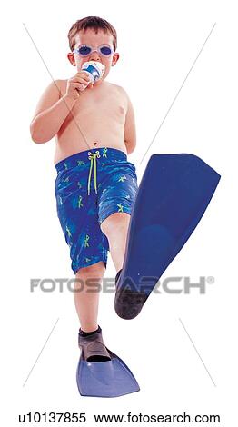 Stock Photography - boy, brown hair, carefree, casual. Fotosearch