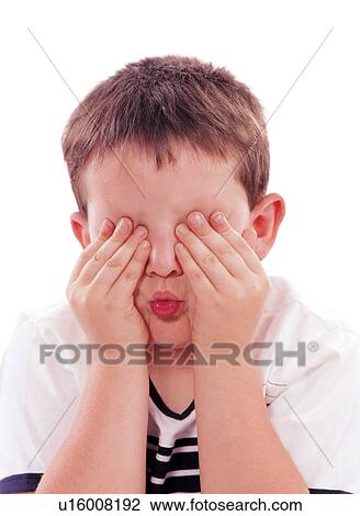 close-up, making face, culture, leisure, brown hair, carefree, clipping path View Large Photo Image Stock Image - close-up, making face, culture, leisure, brown hair, carefree, clipping path. Fotosearch