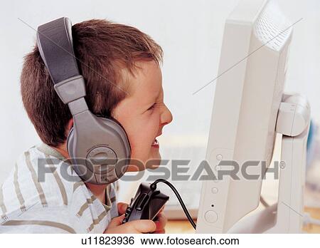 Stock Photograph - culture, monitor, lifestyle, expression, human hands, one person. Fotosearch