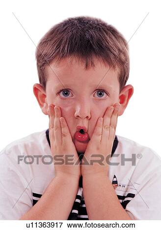 emotion, portrait, indoor, children's wear, short hair, close-up, casual View Large Photo Image Stock Photo - emotion, portrait, indoor, children's wear, short hair, close-up, casual. Fotosearch