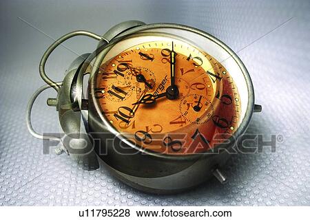 Bell, Close-Up, Clock, Alarm Clock View Large Photo Image Stock Photo - Bell, Close-Up, Clock, Alarm Clock. Fotosearch