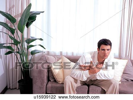 Stock Image - comfortable, home interior, gesturing, style. Fotosearch