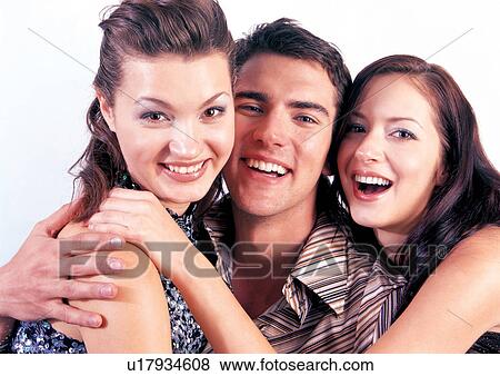 Stock Photo - culture, group, happy, casual clothing, lifestyle models, affectionate. Fotosearch