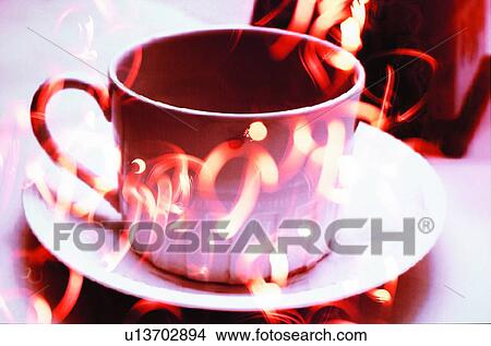 Indoor, Light, Crockery, Coffee Cup, Two Objects View Large Photo Image Picture - Indoor, Light, Crockery, Coffee Cup, Two Objects. Fotosearch