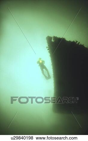 Diver on bows of German Light Cruiser Coln II, Scapa Flow, Orkney islands, Scotland, UK View Large Photo Image Stock Photo - Diver on bows of German Light Cruiser Coln II, Scapa Flow, Orkney islands, Scotland, UK. Fotosearch