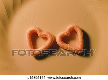 Picture - heart shaped, light, plate, love, shadow, ribbon. Fotosearch