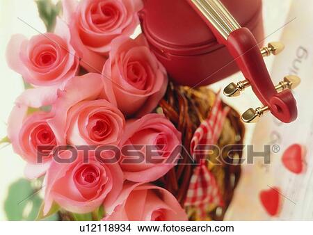 love, violin, bow, romantic, heart shaped, flower View Large Photo Image Picture - love, violin, bow, romantic, heart shaped, flower. Fotosearch