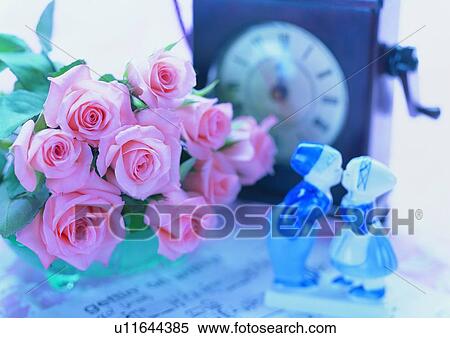 rose, China, doll, clock, newspaper View Large Photo Image Stock Photography - rose, China, doll, clock, newspaper. Fotosearch