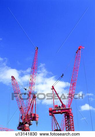 Cable, Instrument, Crane, Vehicle, Engineering, Sky View Large Photo Image Stock Image - Cable, Instrument, Crane, Vehicle, Engineering, Sky. Fotosearch