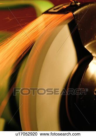 Stock Image - Close-Up, Equipment, Full Frame, Grinder, Grinding. Fotosearch