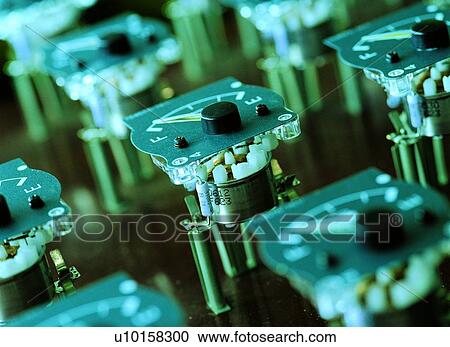 Stock Image - Close-Up, Full Frame, Equipment, Display, Arrangement. Fotosearch