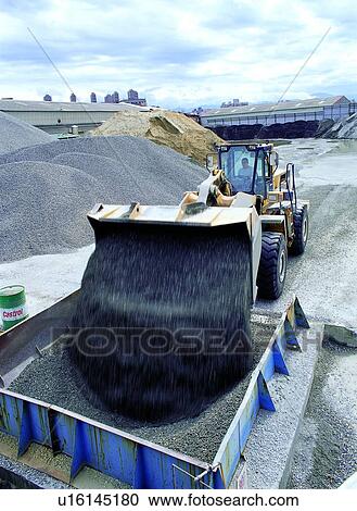 Stock Image - Machinery, Construction, Metal, Sky, Material, Dump Truck. Fotosearch