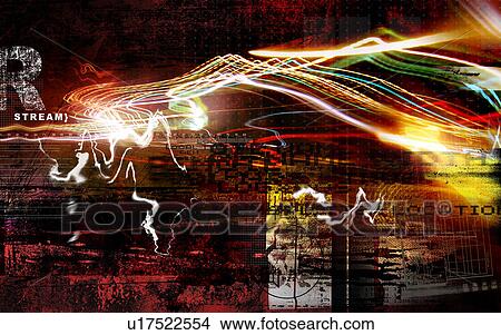 Digital image of an abstract explosion View Large Photo Image Picture - Digital image of an abstract explosion. Fotosearch