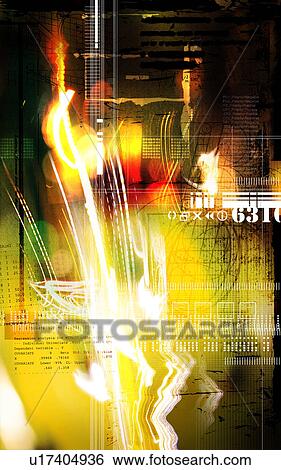 Digital image of an abstract explosion View Large Photo Image Stock Photograph - Digital image of an abstract explosion. Fotosearch