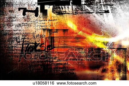 Text superimposed on a red and black pattern View Large Photo Image Stock Photograph - Text superimposed on a red and black pattern. Fotosearch