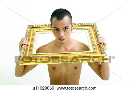 Bare Chest, Frame, Expressions, Asian Ethnicity View Large Photo Image Stock Photo - Bare Chest, Frame, Expressions, Asian Ethnicity. Fotosearch