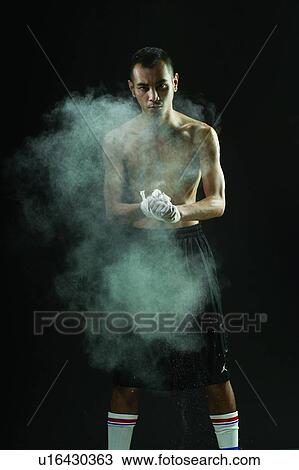 Stock Image - One Person, Sports Glove, One Young Man Only. Fotosearch