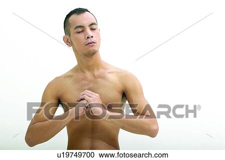 Stock Image - Serious, Concentration, Healthy Lifestyle, Attitude. Fotosearch