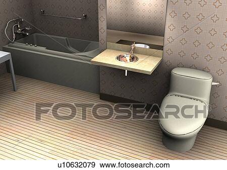 comfortable, toilet, modern, wall paper, indoor, business, tasteful View Large Photo Image Stock Photo - comfortable, toilet, modern, wall paper, indoor, business, tasteful. Fotosearch