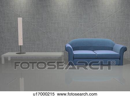Stock Photography - indoor, furniture, focus light. Fotosearch