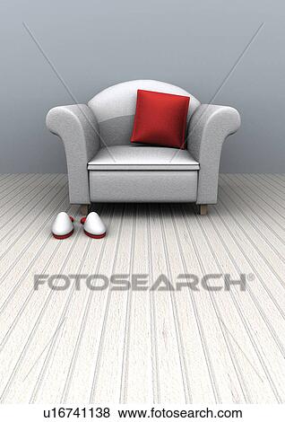 Stock Photo - indoor, furniture, urban scene. Fotosearch