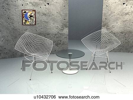 Stock Photograph - indoor, furniture, urban scene. Fotosearch