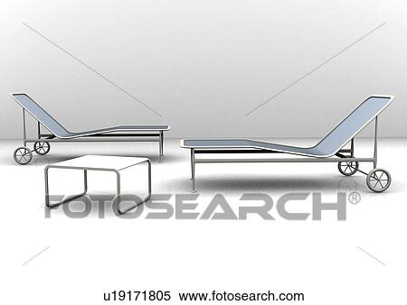 Stock Photography - indoor, furniture, white background. Fotosearch