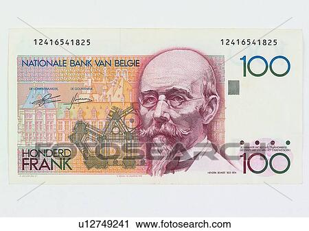 Stock Image - Belgium, bill, commerce, money, business, cash. Fotosearch