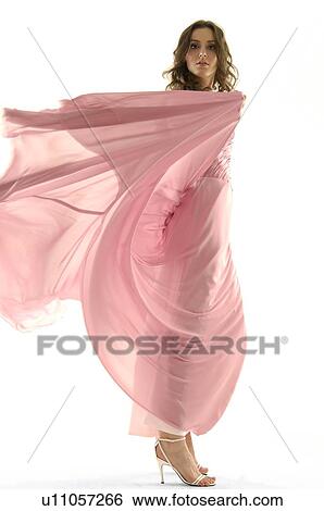 Stock Photograph - Portrait of a fashion model posing. Fotosearch