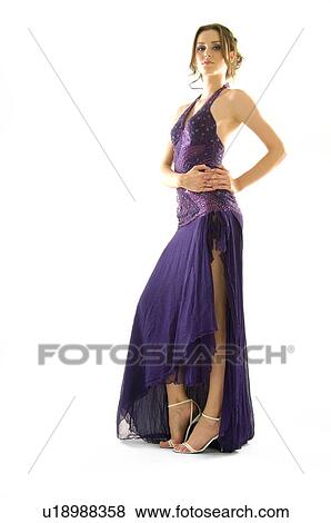 Stock Photo - Portrait of a young woman posing. Fotosearch