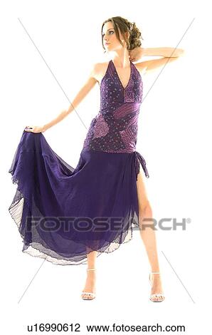 Stock Image - Young woman posing. Fotosearch