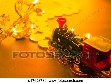 indoor, money, cash, coin, toy, train View Large Photo Image Stock Image - indoor, money, cash, coin, toy, train. Fotosearch