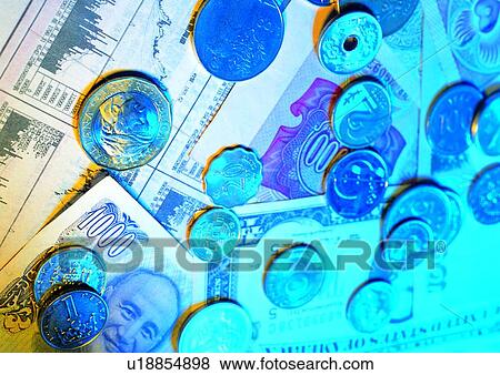 indoor, money, cash, light, shadow, coin View Large Photo Image Stock Photo - indoor, money, cash, light, shadow, coin. Fotosearch