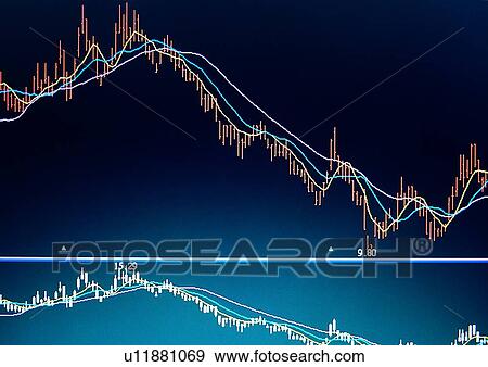 Stock Photo - indoor, money, cash, light, shadow, chart. Fotosearch