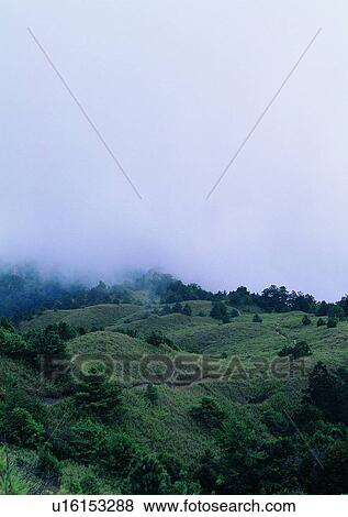 Stock Photo - cloud, grass, mountain, hill, nature, sky. Fotosearch