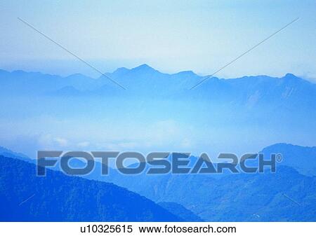 Stock Photography - fog, sky, mountain, cloud, nature, peak. Fotosearch