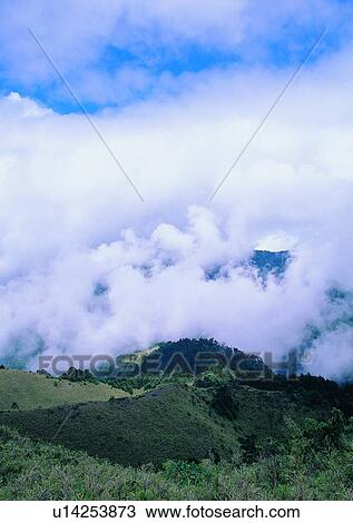 Stock Image - nature, cloud, sky, mountain, grass. Fotosearch
