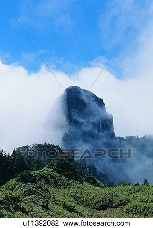 Stock Image - nature, sky, cloud, mountain, grass. Fotosearch