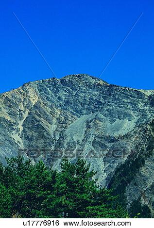 Stock Photograph - nature, sky, cloud, mountain, grass, rock. Fotosearch
