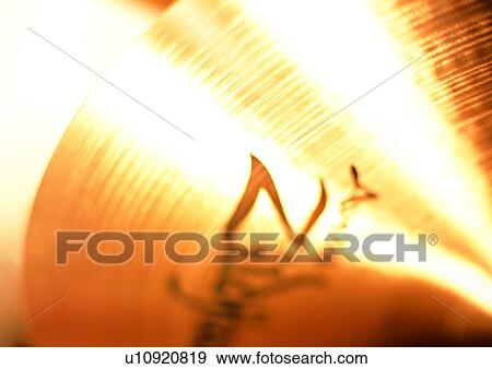 Stock Photo - Brass, Close-Up, Cut Out, Cymbal. Fotosearch