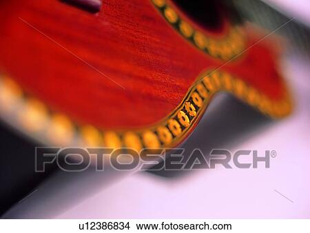 Picture - Curve, Musical Instrument, Guitar, Cut Out, One Object. Fotosearch