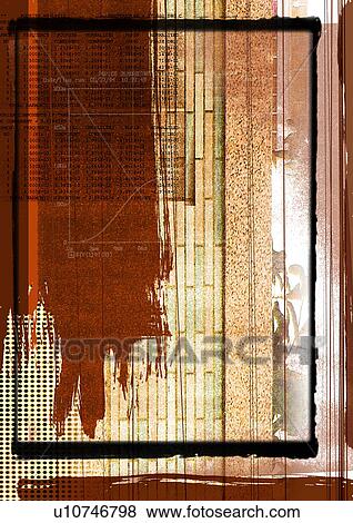 Stock Photo - Close-up of a graph superimposed on a brown background. Fotosearch
