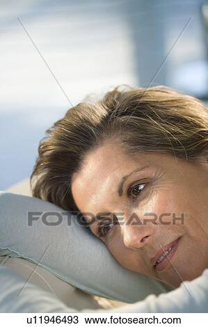 Woman Relaxing At Home View Large Photo Image Stock Image - Woman Relaxing At Home. Fotosearch