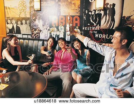 Laughing, Cheerful, Rolled Up Sleeves, Reflection, Indoor View Large Photo Image Stock Photo - Laughing, Cheerful, Rolled Up Sleeves, Reflection, Indoor. Fotosearch