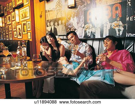 Long Hair, Wineglass, Open Collar, Asian, Casual Clothing, Brown Hair, Table View Large Photo Image Stock Photo - Long Hair, Wineglass, Open Collar, Asian, Casual Clothing, Brown Hair, Table. Fotosearch